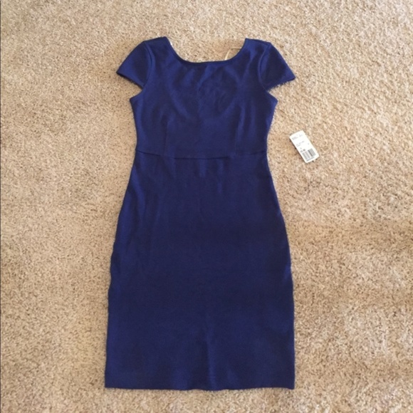 Forever 21 Dresses & Skirts - NEW Forever 21 Fitted Cobalt Blue Cap Sleeve Dress